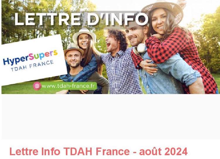 Lettre d'info TDAH France aout 2024